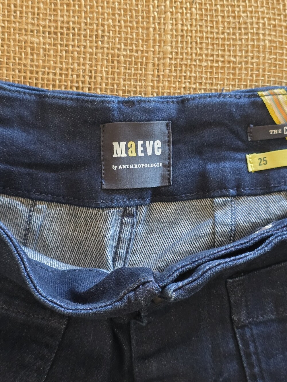 NWOT Maeve Colette Jeans Women's 25 Dark Blue Denim